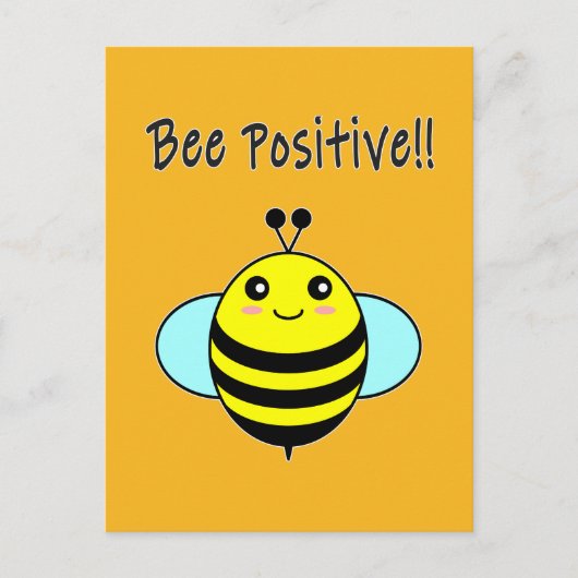 Sei Bienengesinnt!! Postkarte (Vorderseite)
