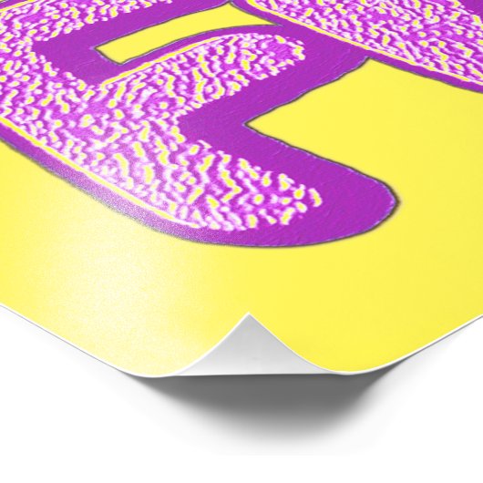 "Sei bitte ein netter Freund!" Niedliches Design. Fotodruck (Ecke)