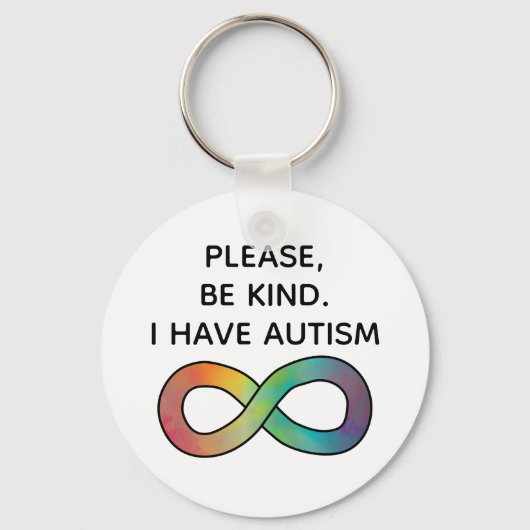 Sei bitte freundlich, ich habe Autismus | NeuroVie Schlüsselanhänger (Vorderseite)