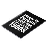 Sei bitte geduldig mit mir, ich bin aus dem 19. Ja Notizblock (Linke Seite)