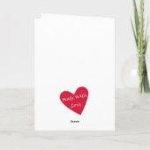 Sei bitte mein Valentine Feiertagskarte (Rückseite)