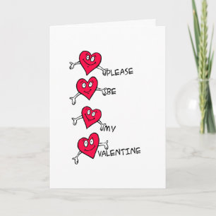 Sei bitte mein Valentine Feiertagskarte