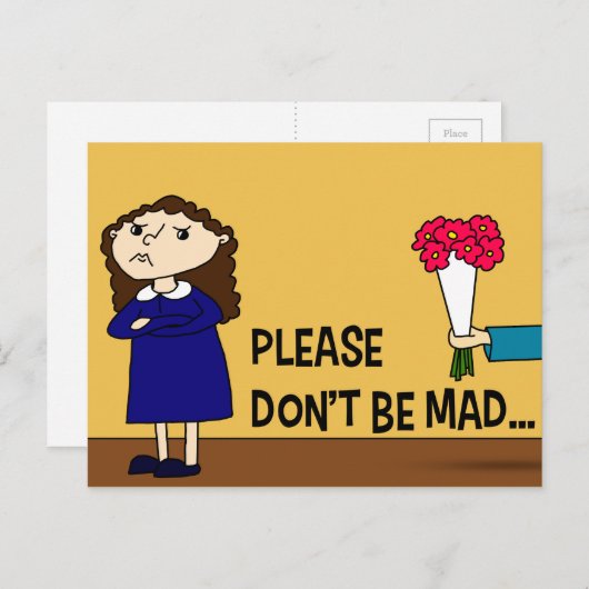 Sei bitte nicht verrückt postkarte (Vorne/Hinten)