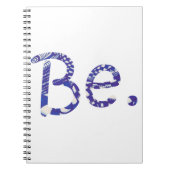 Sei. Blau weiß Abstrakt Zeichnend Word-Notebooks Notizblock (Vorderseite)