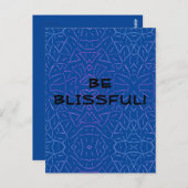Sei Blissvoll! Postkarte (Vorne/Hinten)