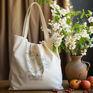 Sei Blumenkopf furchtlos feminin Frauen Tasche