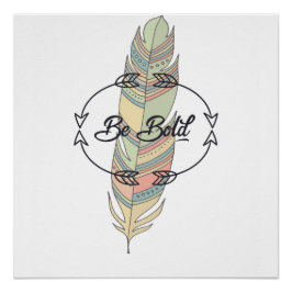 Sei Bold Boho Feather Poster