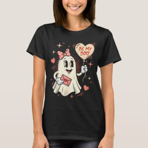 Sei Boo-Geist-Herz-Ballon-Valentinstag-Liebesbrief T-Shirt