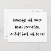 Sei böse postkarte (Vorne/Hinten)