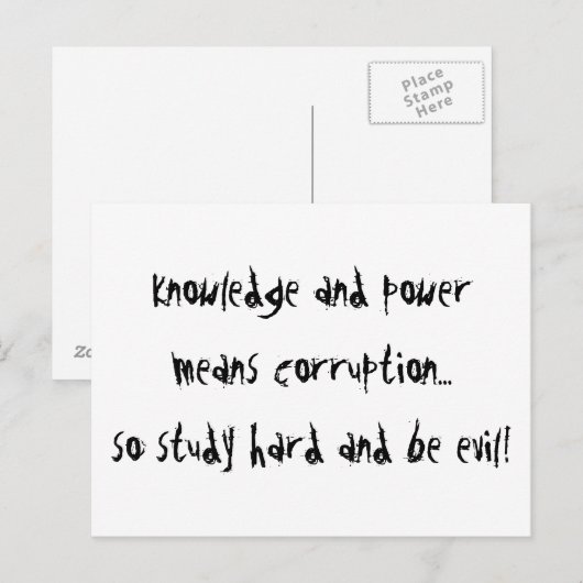 Sei böse postkarte (Vorne/Hinten)