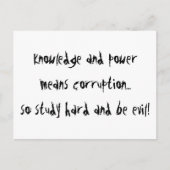 Sei böse postkarte (Vorderseite)