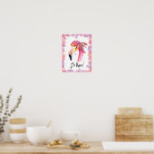 Sei Brave Flamingo Poster (Küche)