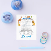Sei clever – Wilde Tiere Wortsuche Flyer (Einzeln)