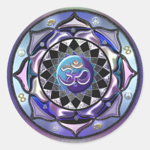 Sei Cool! Die Veränderung Runder Aufkleber