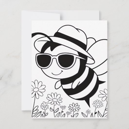 Sei cool RSVP karte (Vorderseite)