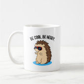 Sei Cool, um Hedgy Funny Igel Puff Kaffeetasse (Links)