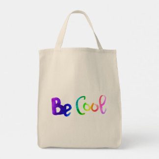 Sei cool Wasserfarbe Motivations-Lettering-Zeichnu Tragetasche