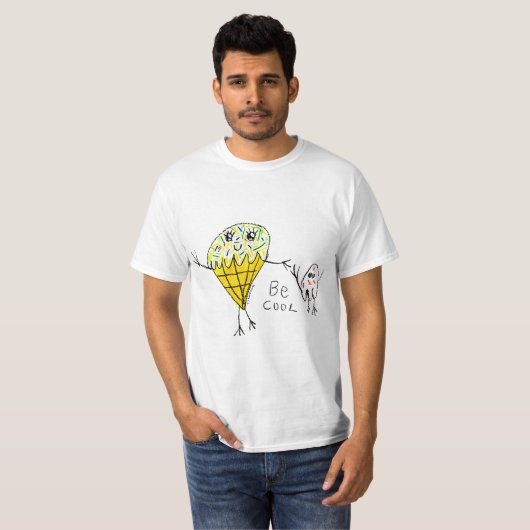 Sei Cooles Light Tshirt für Erwachsene (Vorne ganz)