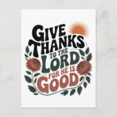 Sei Dankbar - Christlich Postkarte (Vorderseite)