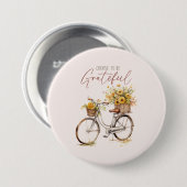 Sei dankbar - Fahrrad & Rustikale Stürze Button (Vorne & Hinten)