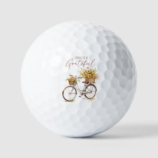 Sei dankbar - Fahrrad & Rustikale Stürze Golfball (Vorderseite)