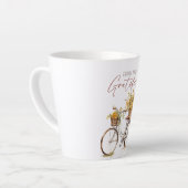 Sei dankbar - Fahrrad & Rustikale Stürze Milchtasse (Linke Ecke)