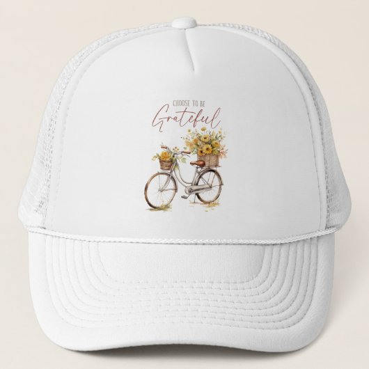 Sei dankbar - Fahrrad & Rustikale Stürze Truckerkappe (Vorderseite)