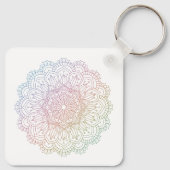 Sei dankbar Mandala Schlüsselanhänger (Rückseite)