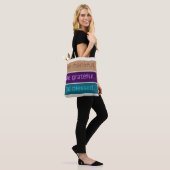 'Sei dankbar' Modernes Farbblock-Design  Tasche (Am Model)