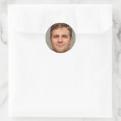 Sei dankbar runder aufkleber (Tasche)