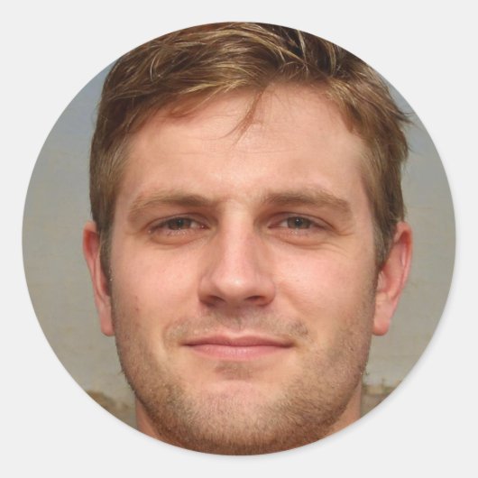 Sei dankbar runder aufkleber (Vorderseite)