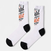 Sei dankbar, sei großartig socken (Linkes Detail)