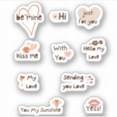 Sei das Boho-Ästhetische Zitat von Mine Valentine Aufkleber (Vorderseite)