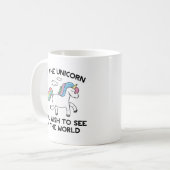 Sei das Einhorn Kaffeetasse (Vorderseite Links)