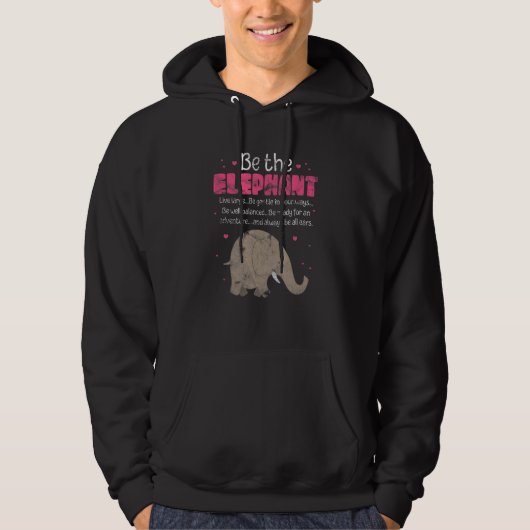 Sei das Elefant Zookeeper Tier gestört Hoodie (Vorderseite)