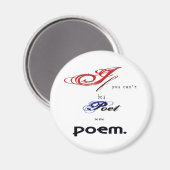 Sei das Gedicht Magnet (Vorderseite/Rückseite)