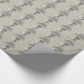 Sei das Geschenk-Weihnachtsbaum (Tan) Geschenkpapier (Ecke)