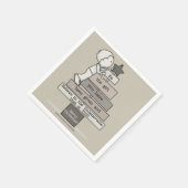 Sei das Geschenk-Weihnachtsbaum (Tan) Serviette (Ecke)