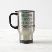 Sei das Gute in der Welt Reisebecher (Links)