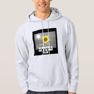 Sei das helle gelbe T-Shirt Hoodie