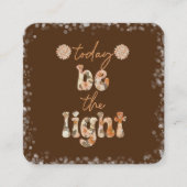 Sei das Licht Begleitkarte (Vorderseite)