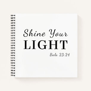 Sei das Licht Christliches Schrift Design Notizblock