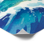 Sei das Licht, das dich führt, Segelboot Leuchttur Poster (Ecke)