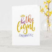 Sei das Licht der Welt Karte (Gelbe Blume)