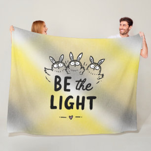 Sei das Licht Fleecedecke