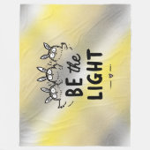 Sei das Licht Fleecedecke (Vorderseite)