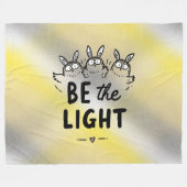 Sei das Licht Fleecedecke (Vorderseite (Horizontal))