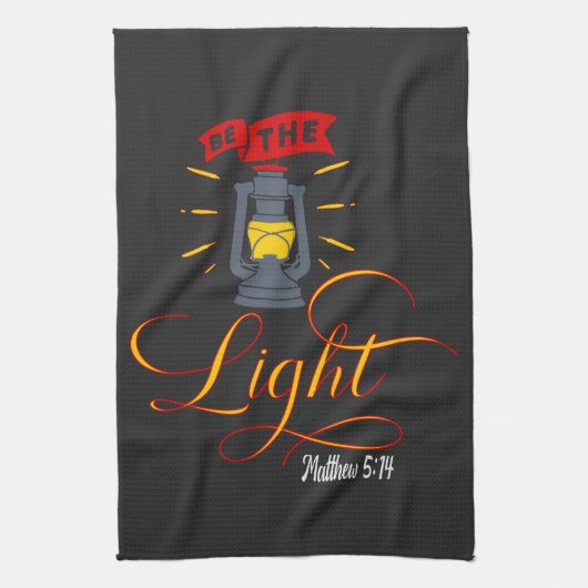 Sei das Licht Geschirrtuch (Vertikal)