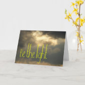 Sei das Licht Karte (Gelbe Blume)