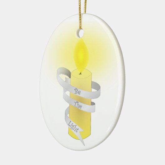 Sei das Licht Keramik Ornament (Links)